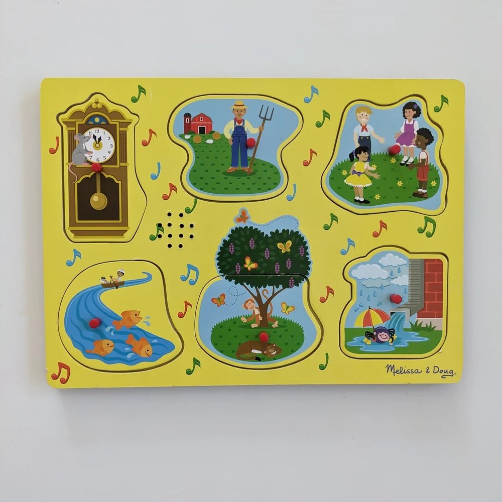 Melissa & Doug See & Hear Sound Puzzle Sing-Along Nursery Rhymes